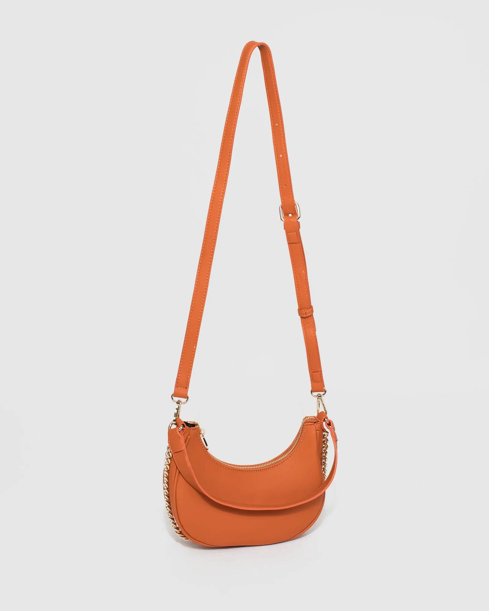 Orange Jasmin Baguette Bag