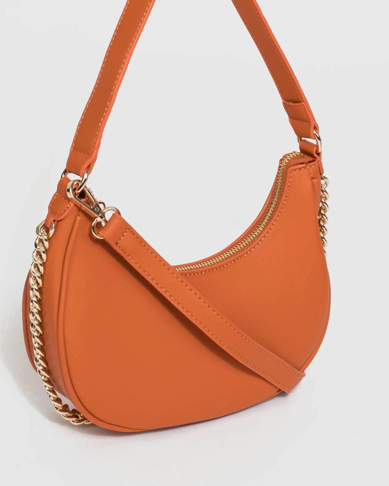 Orange Jasmin Baguette Bag