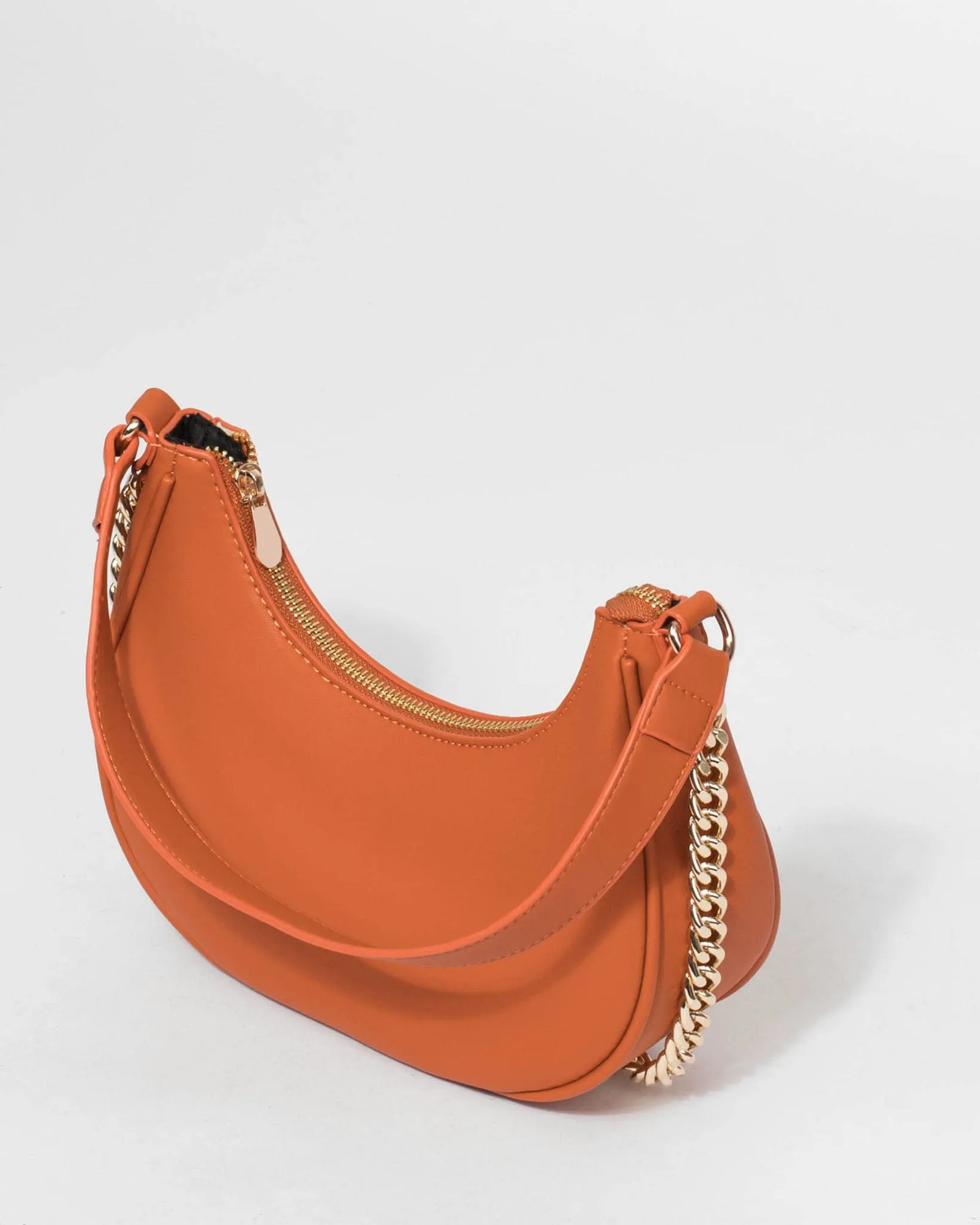 Orange Jasmin Baguette Bag