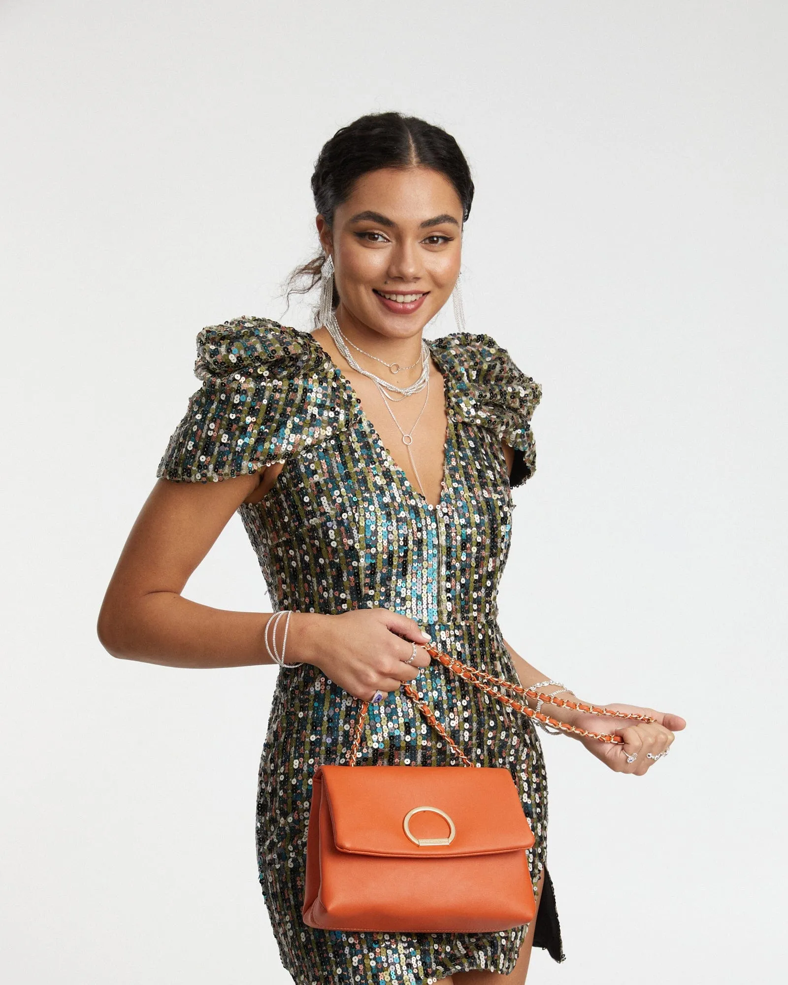 Orange Malia Crossbody Bag