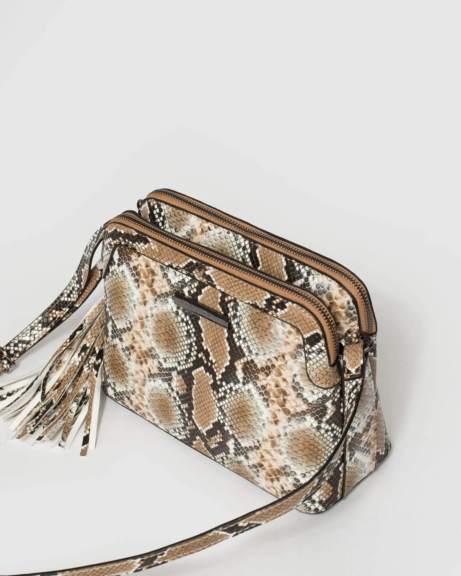 Print Tassel Crossbody Bag