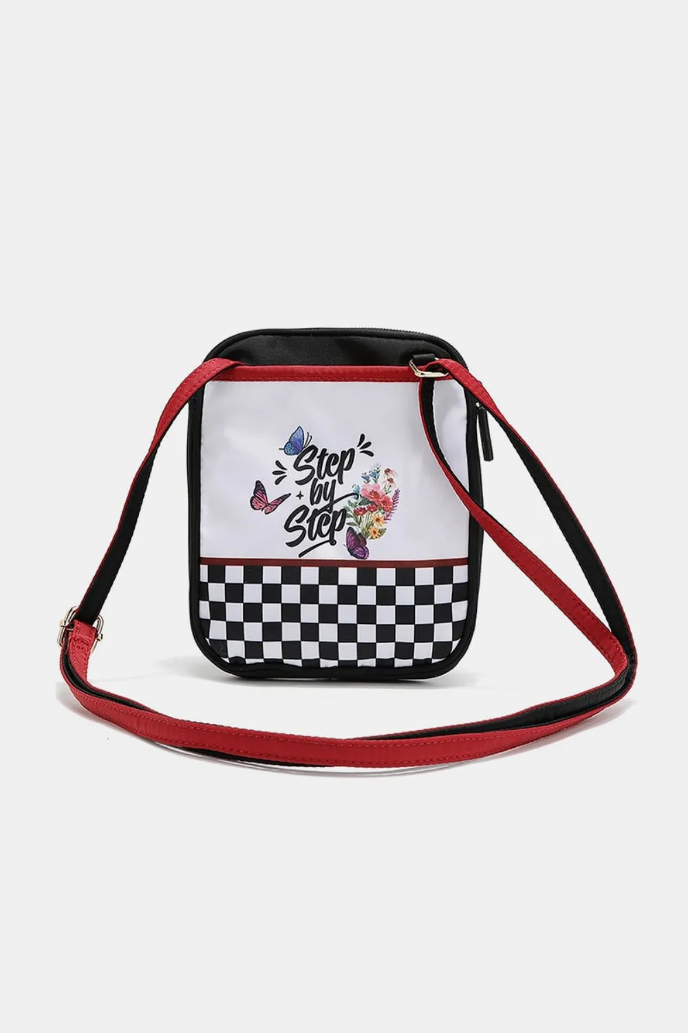Printed Nylon Crossbody Bag