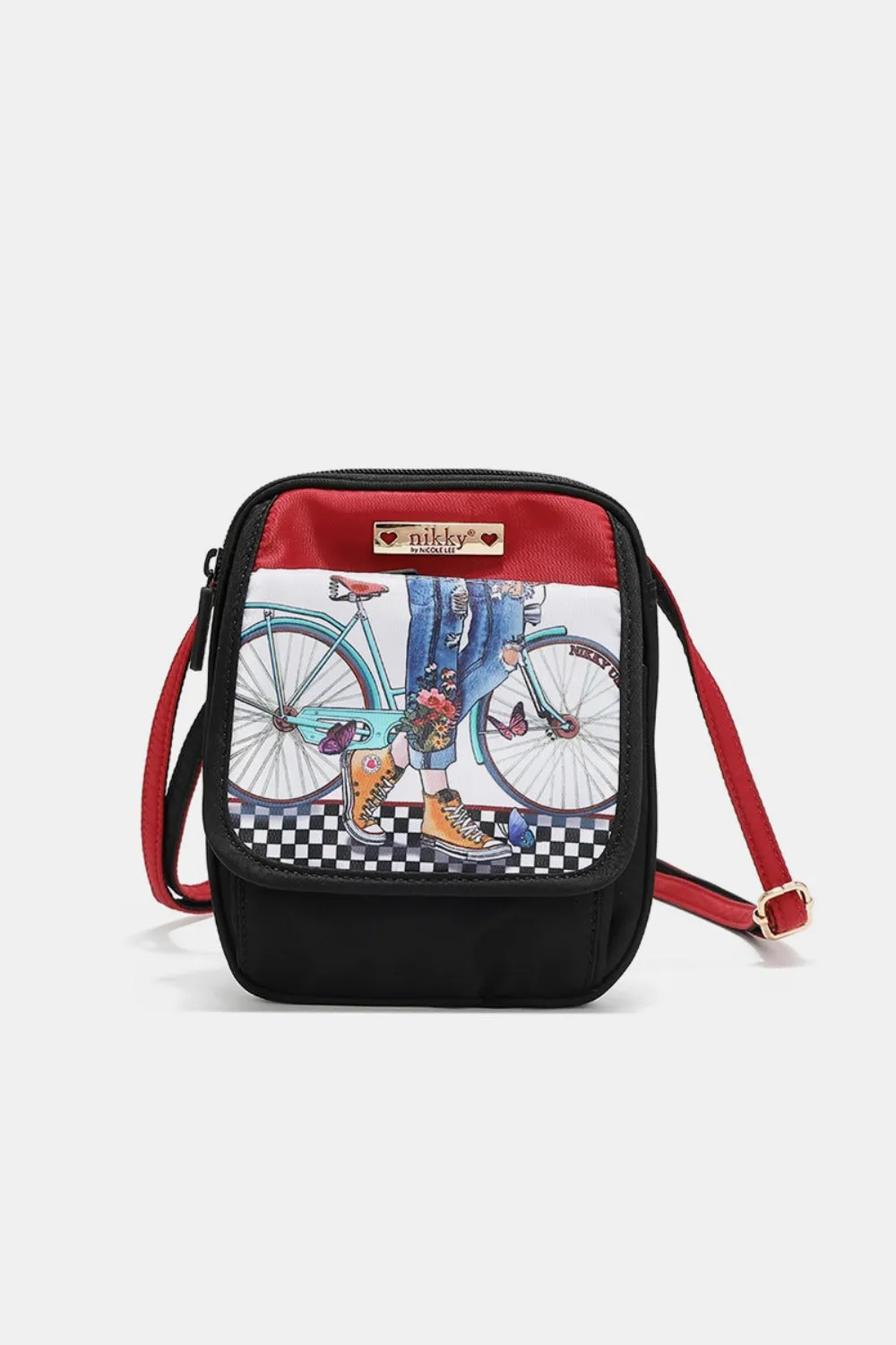 Printed Nylon Crossbody Bag