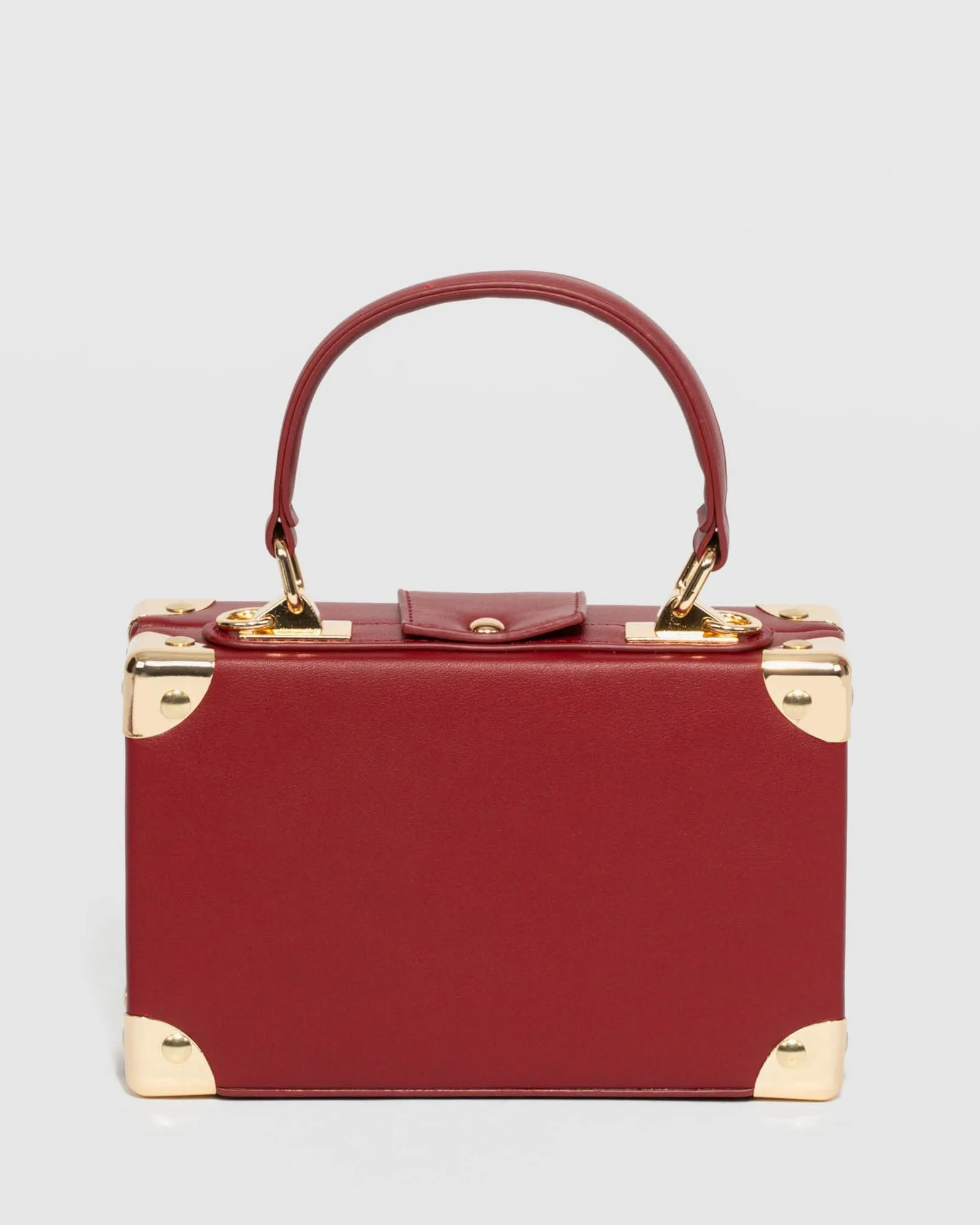 Red Kendall Stud Trunk Bag