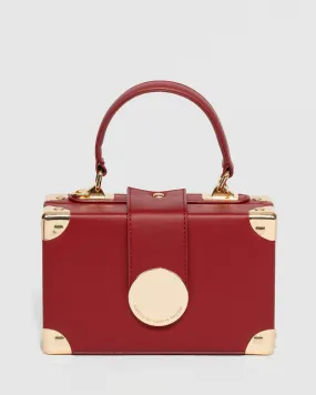 Red Kendall Stud Trunk Bag