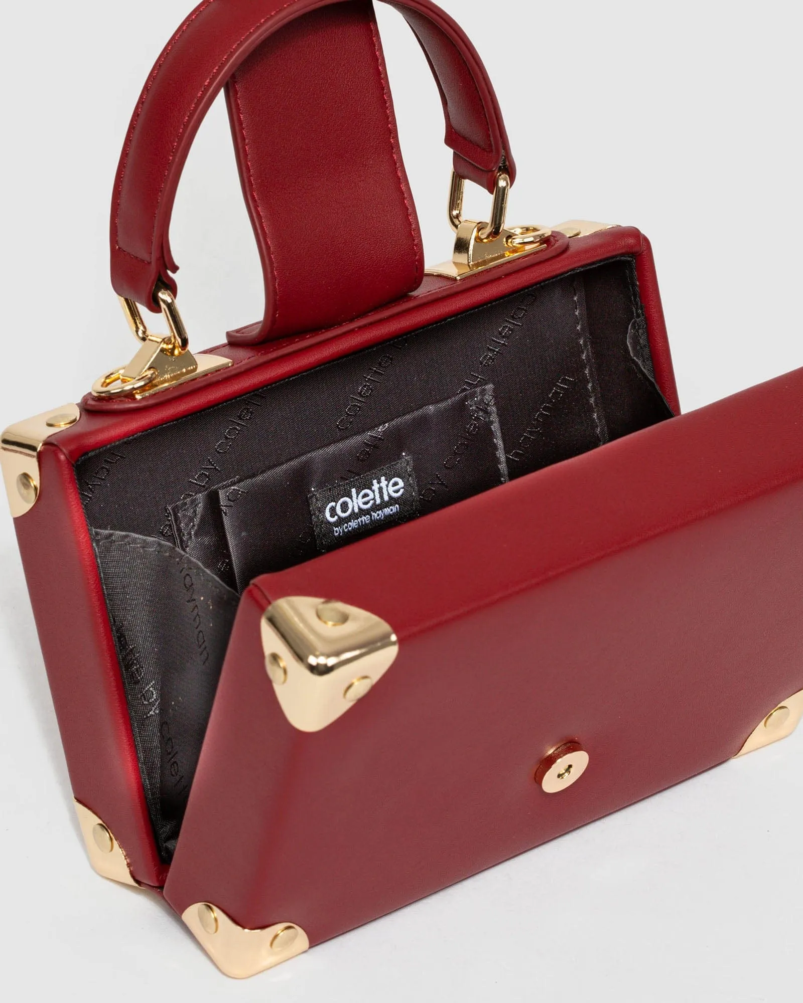 Red Kendall Stud Trunk Bag