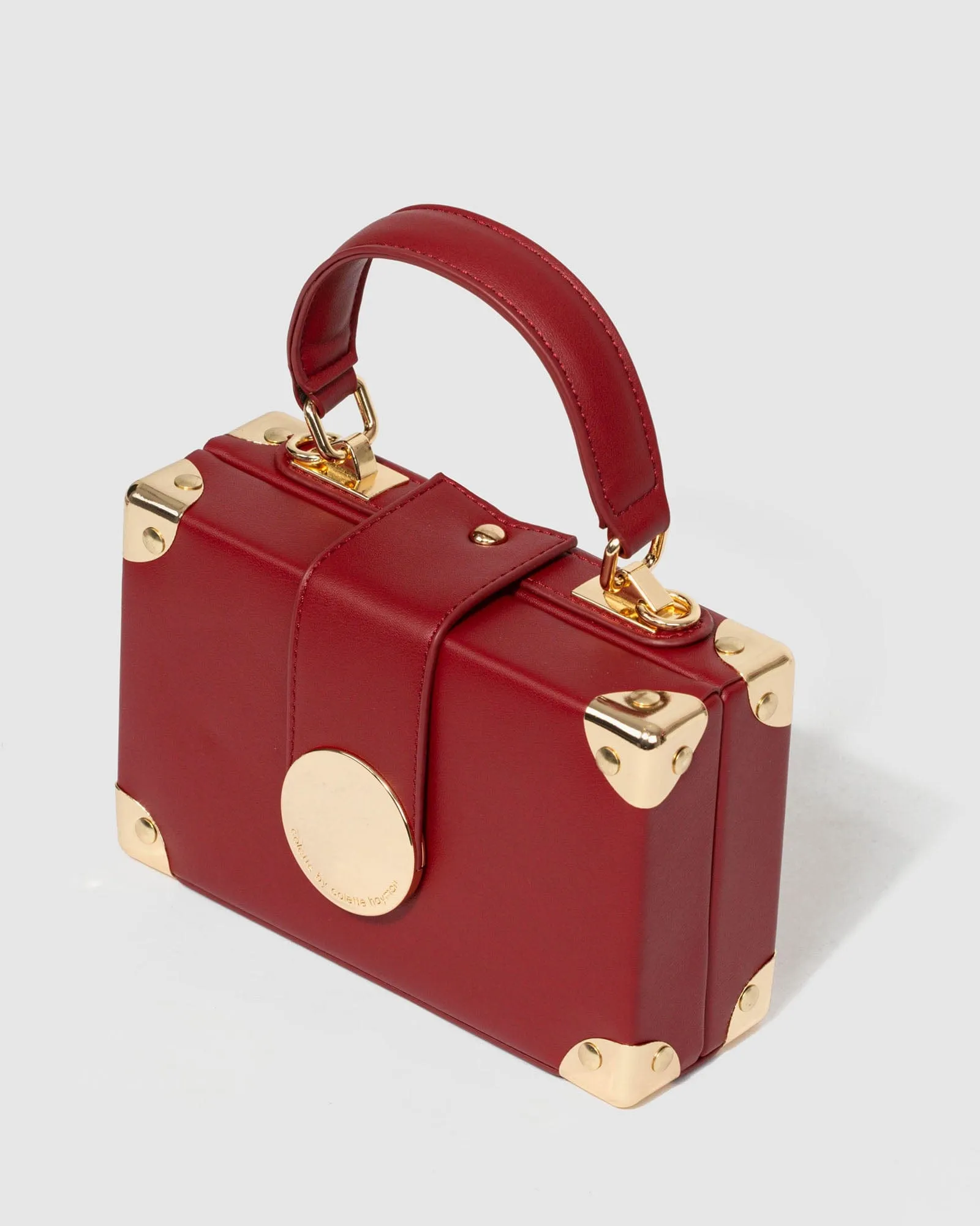 Red Kendall Stud Trunk Bag