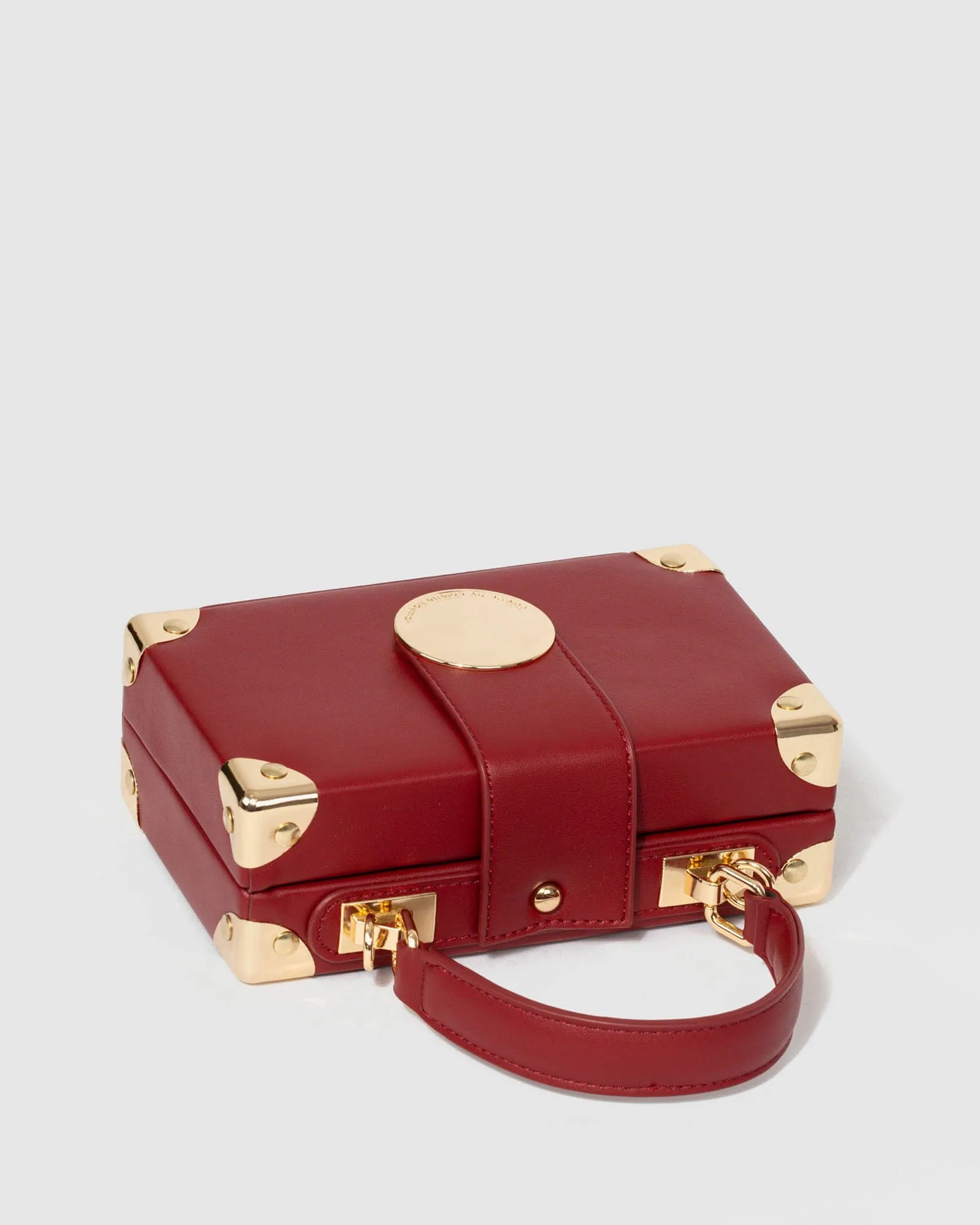 Red Kendall Stud Trunk Bag