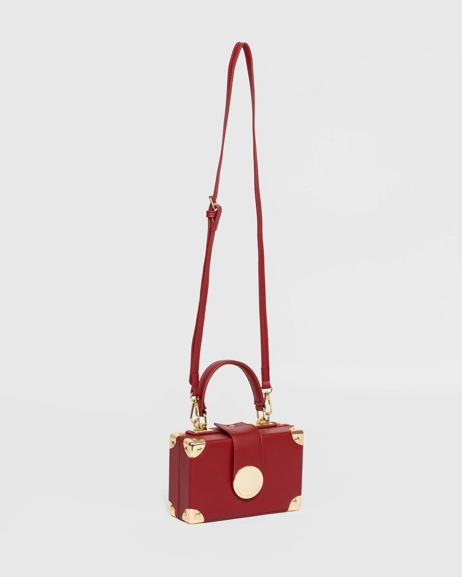 Red Kendall Stud Trunk Bag