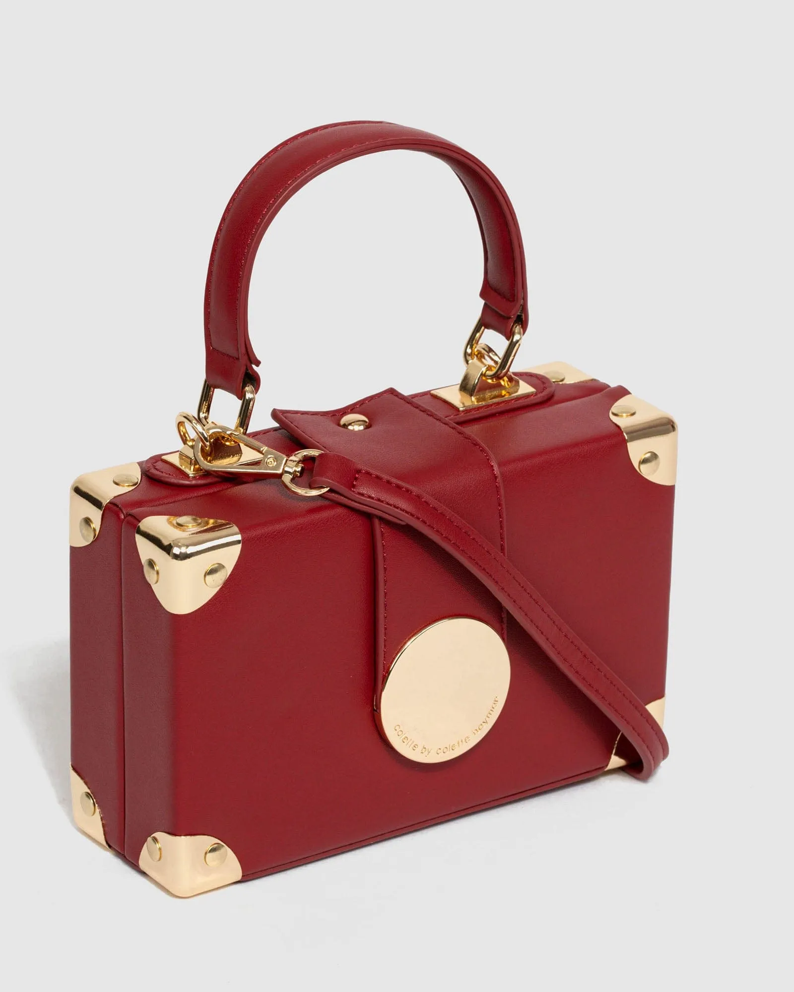Red Kendall Stud Trunk Bag