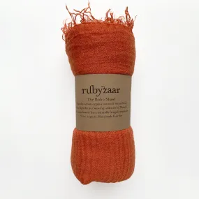 Rubyzaar Burnt Orange Scarf