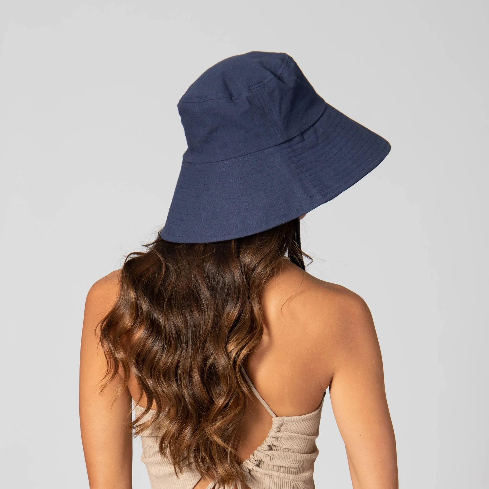 Serenity - Cut and Sew Bucket with Ribbon Ties