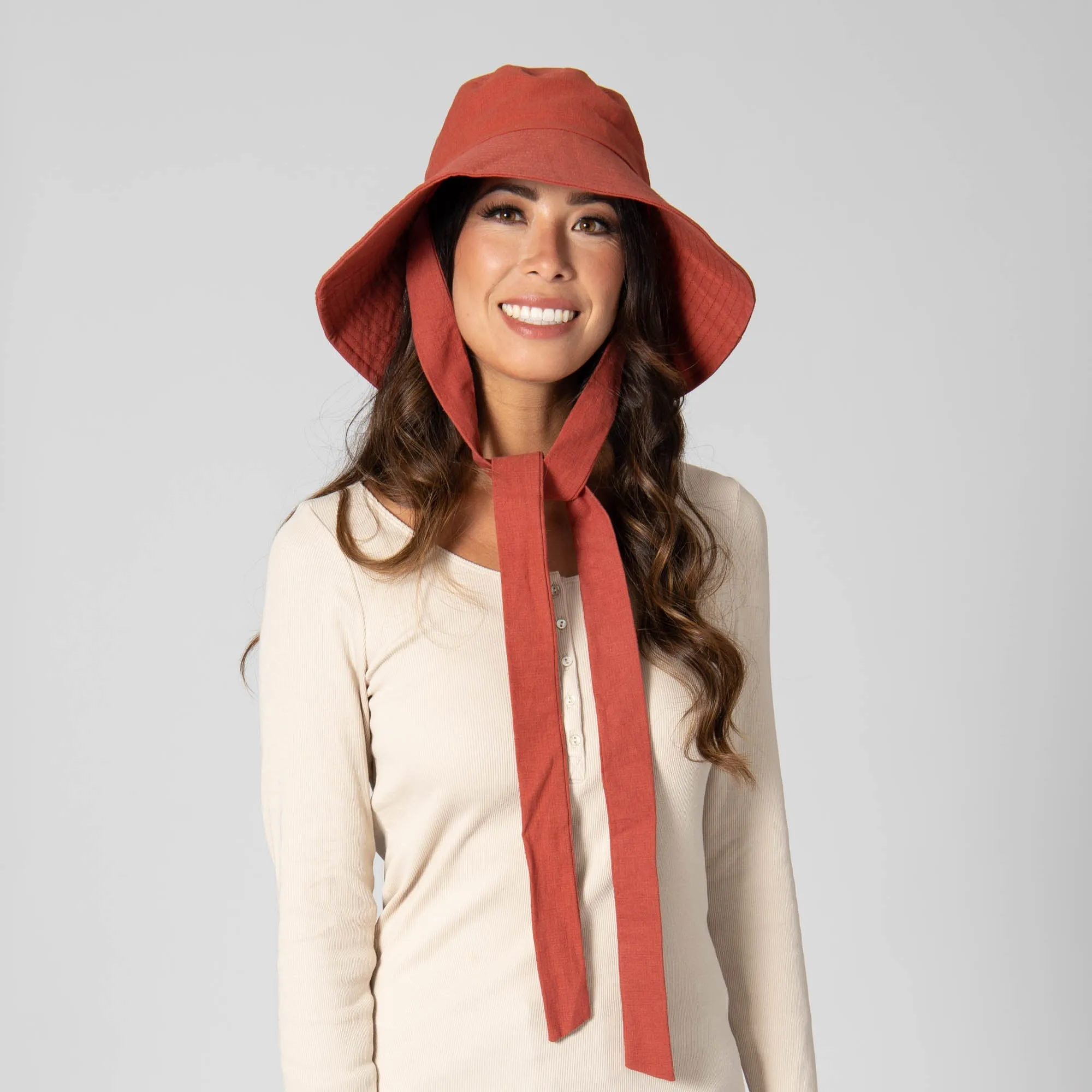 Serenity - Cut and Sew Bucket with Ribbon Ties