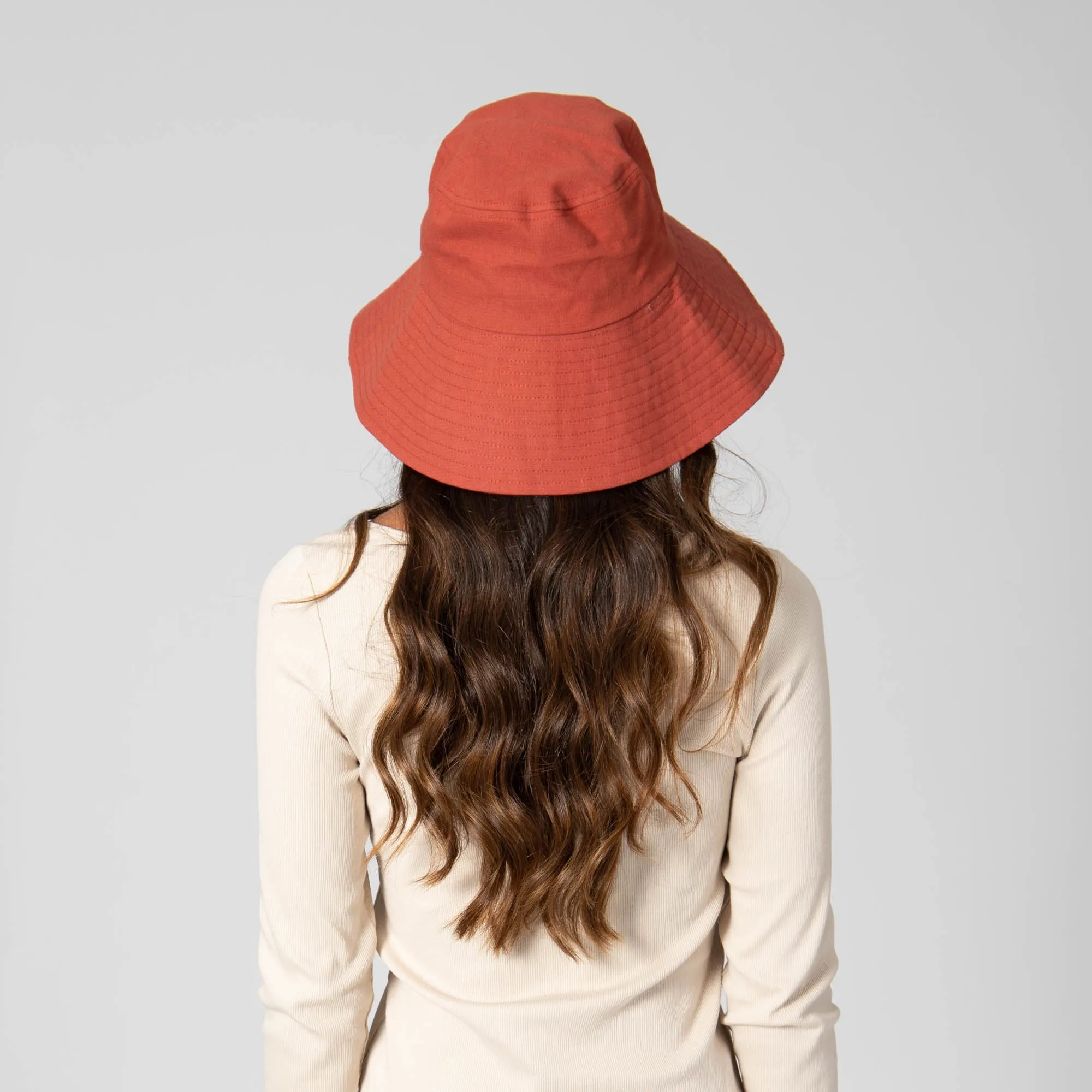 Serenity - Cut and Sew Bucket with Ribbon Ties