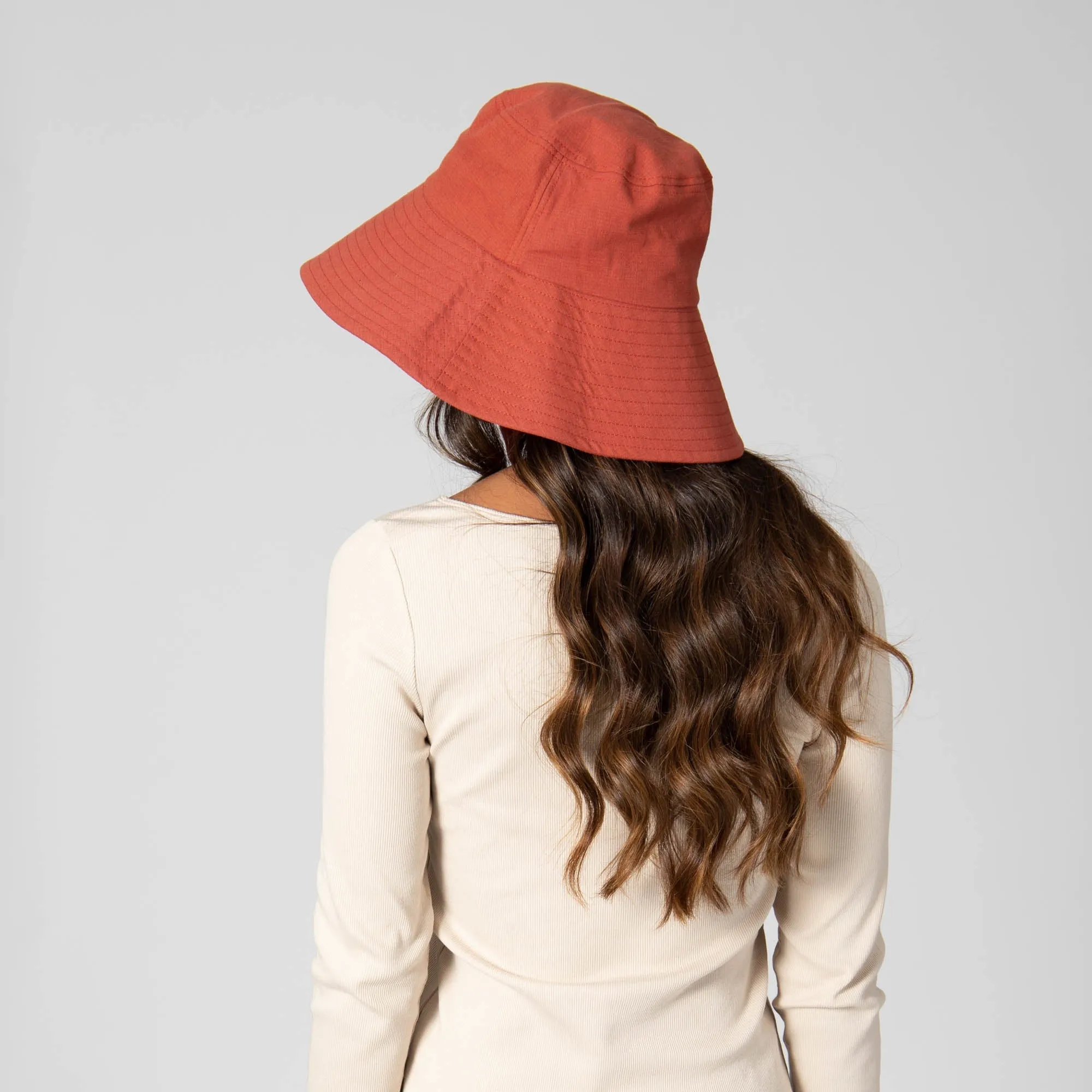 Serenity - Cut and Sew Bucket with Ribbon Ties