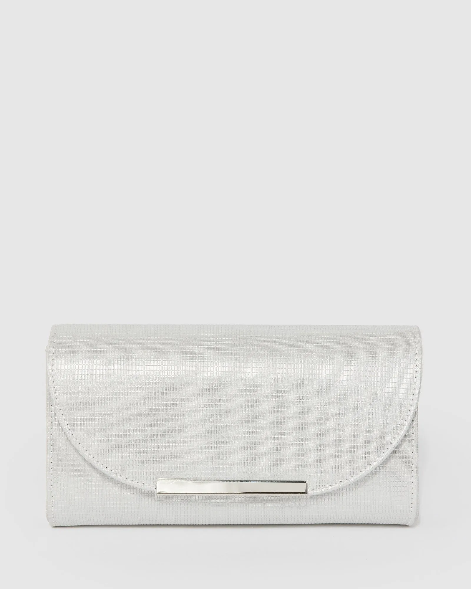Silver Liza Evening Clutch Bag