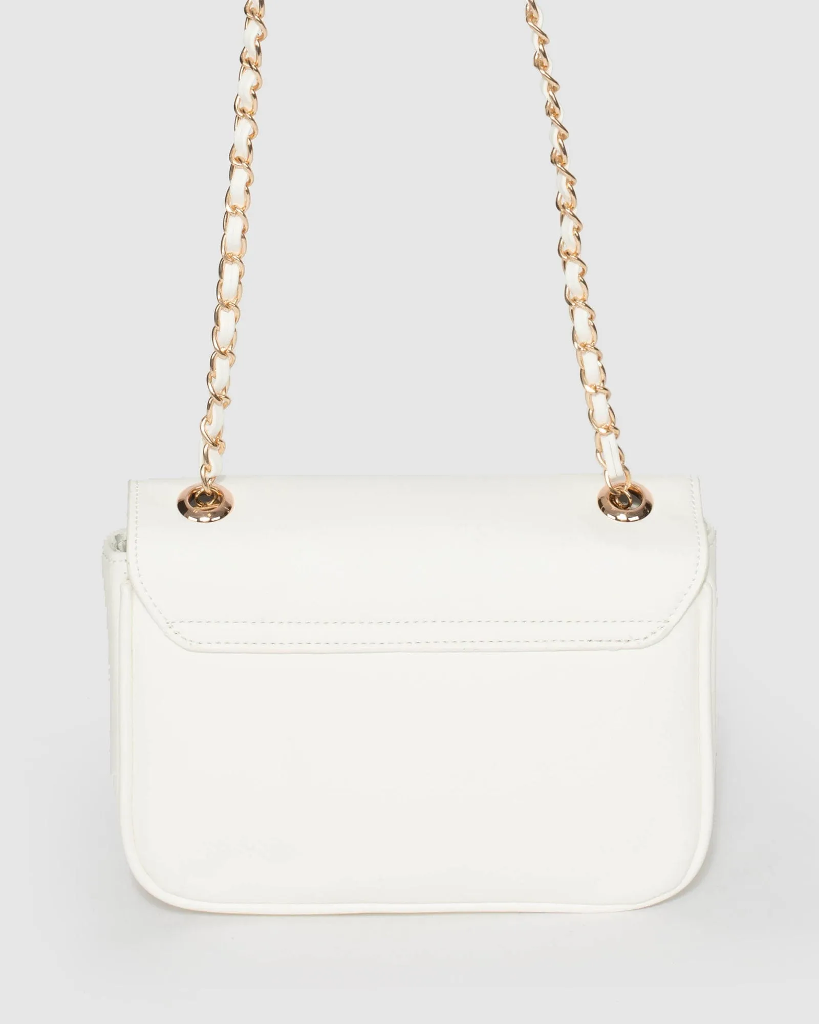 White Maeve Bee Crossbody Bag