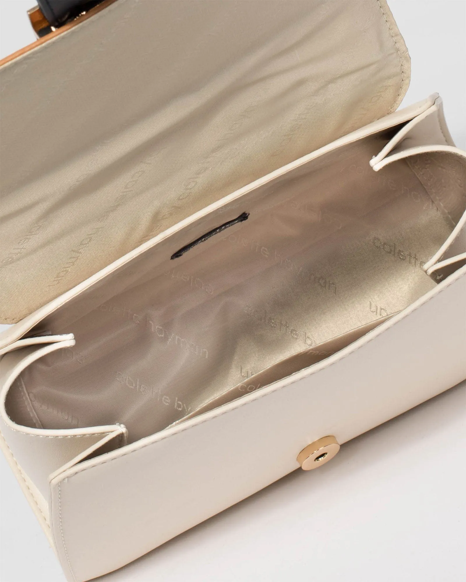 Yael Buckle Cream Tote Bag