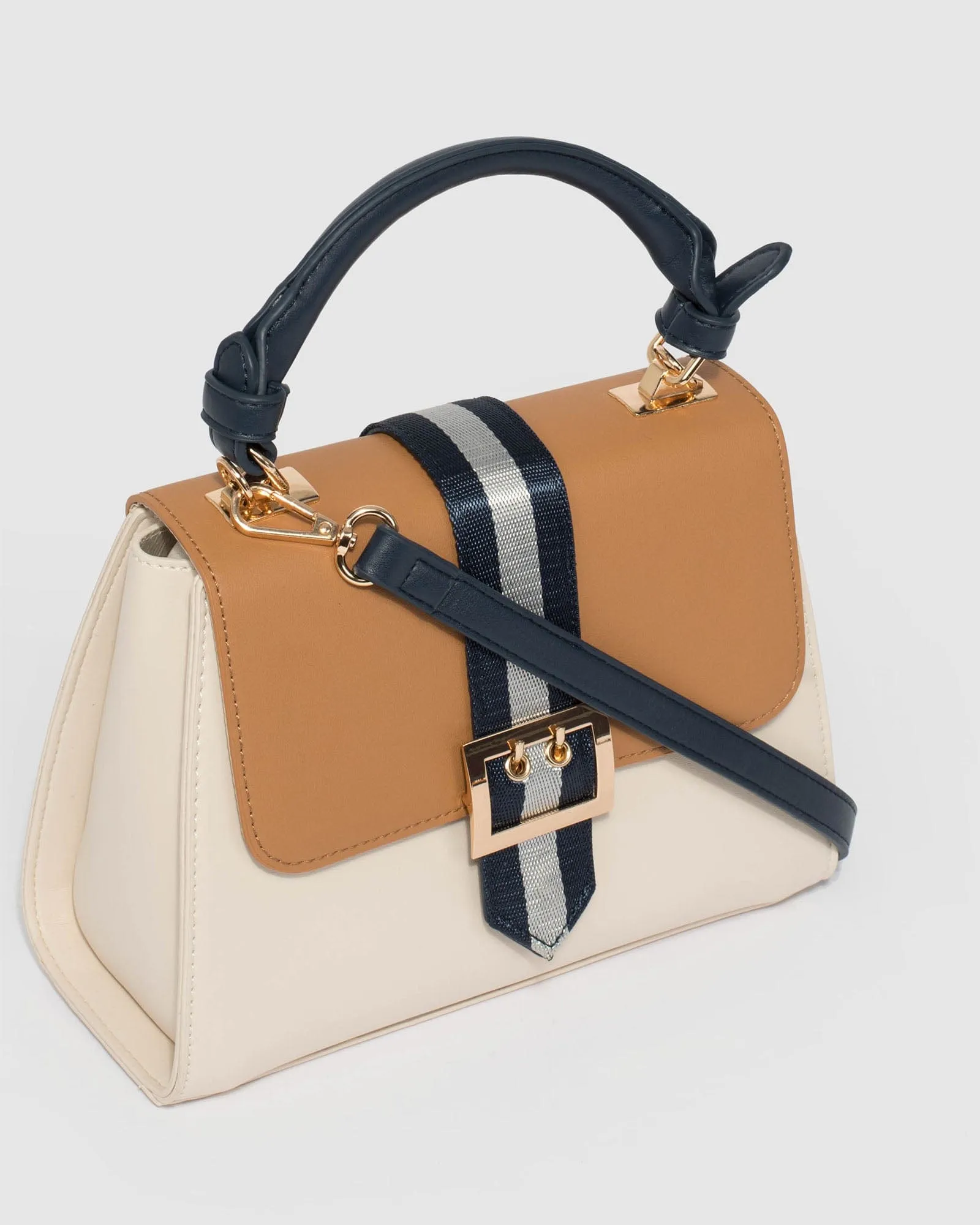 Yael Buckle Cream Tote Bag