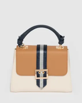 Yael Buckle Cream Tote Bag