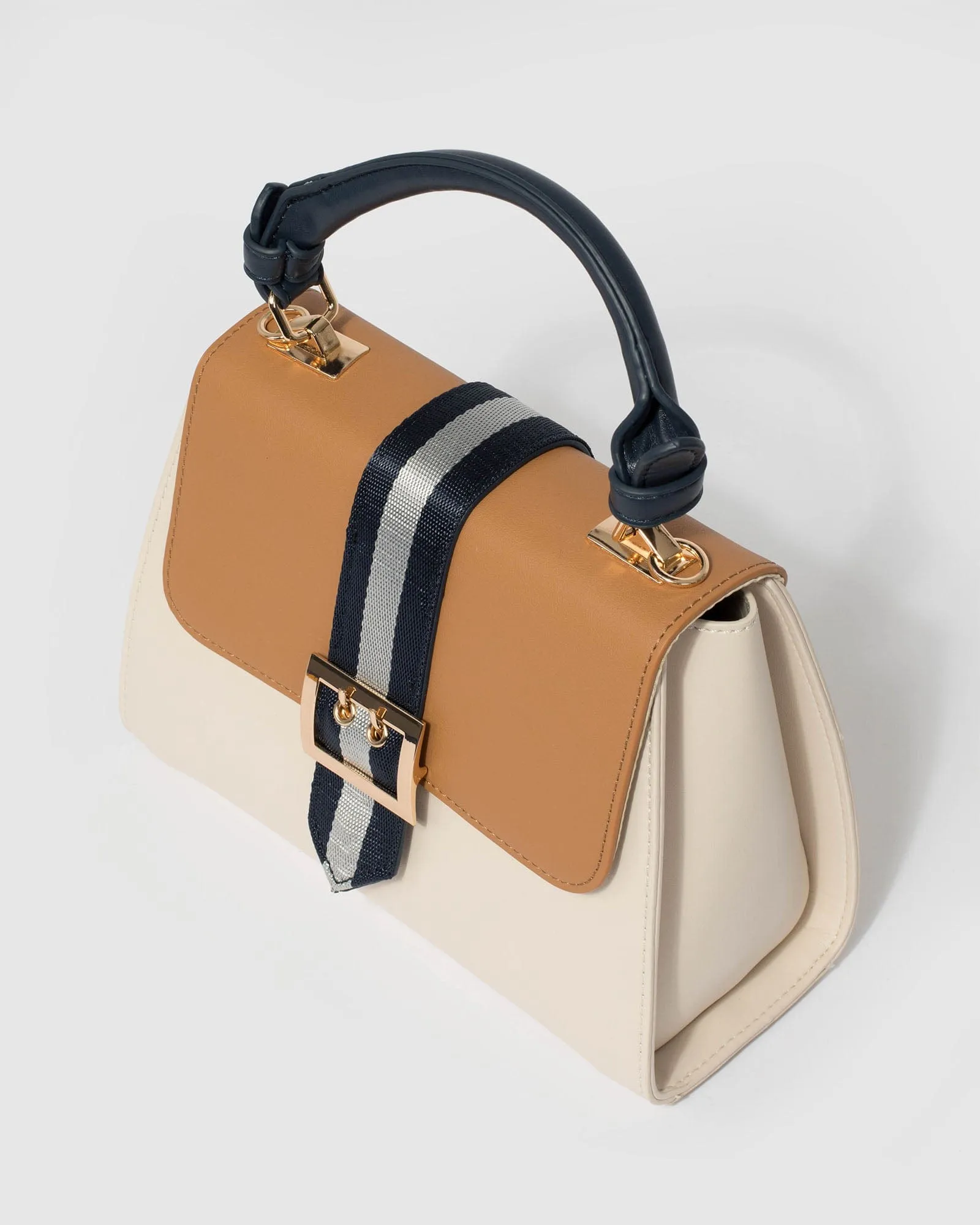 Yael Buckle Cream Tote Bag