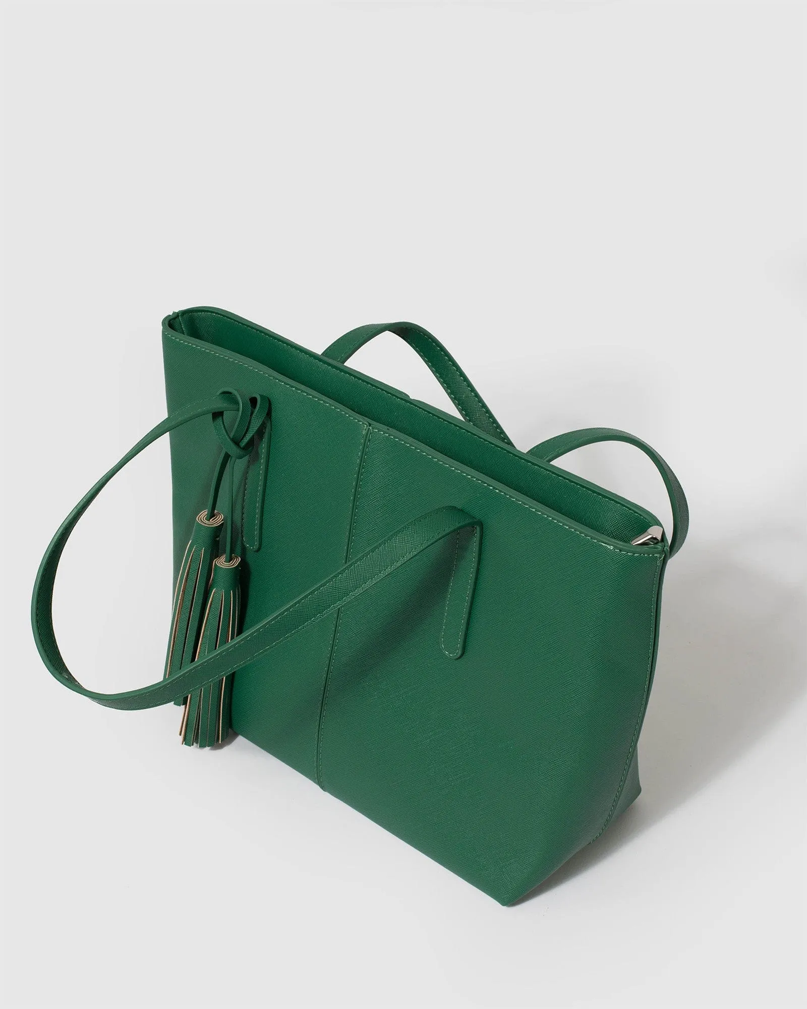 Yesenia Tassel Green Tote Bag