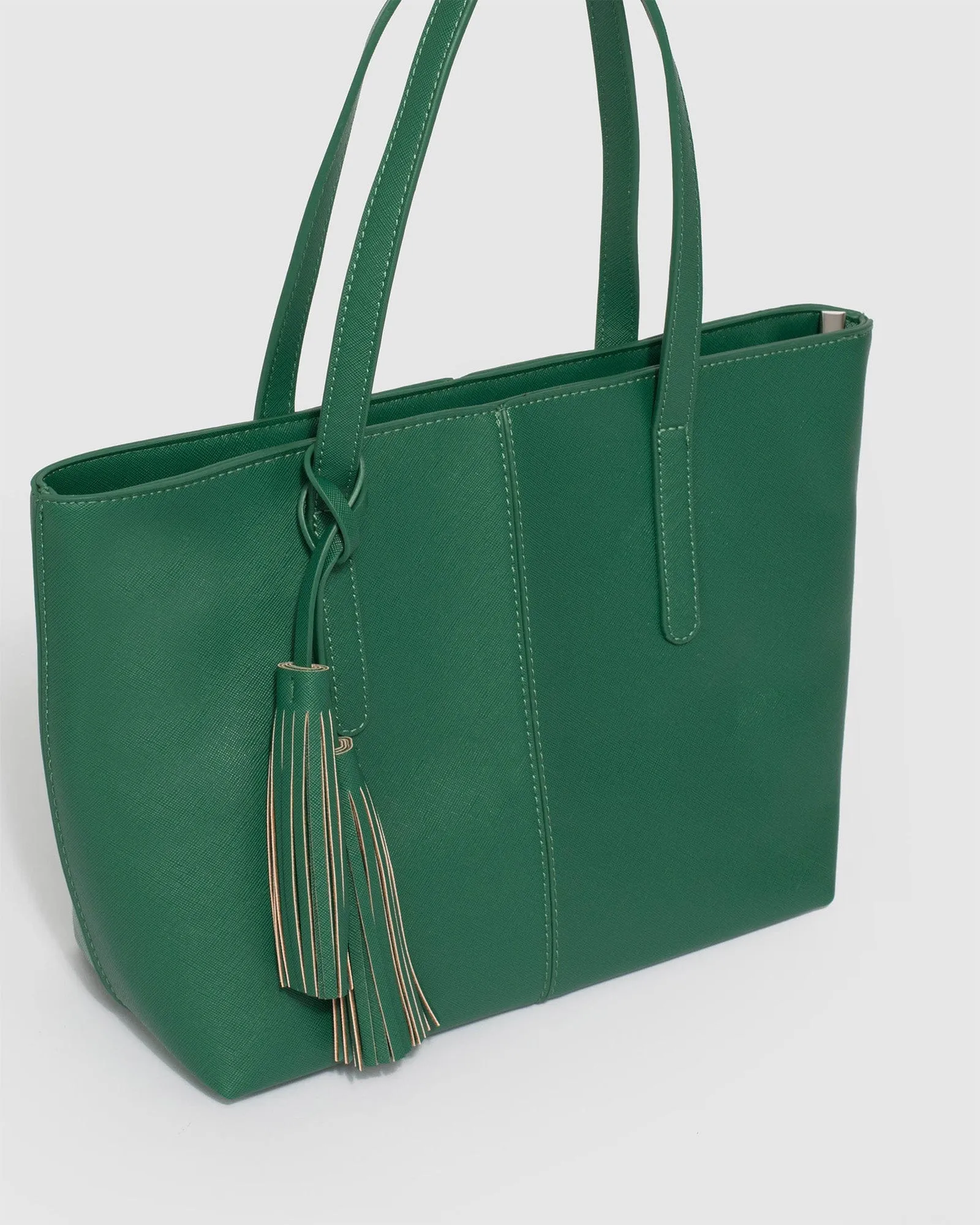 Yesenia Tassel Green Tote Bag