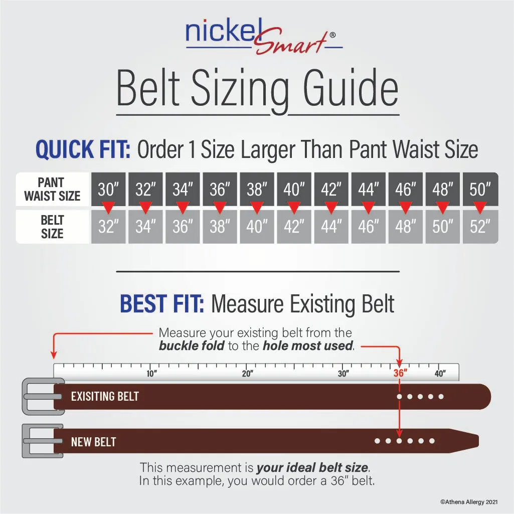 Zero Metal Dress Belt Duo by Nickel Smart®